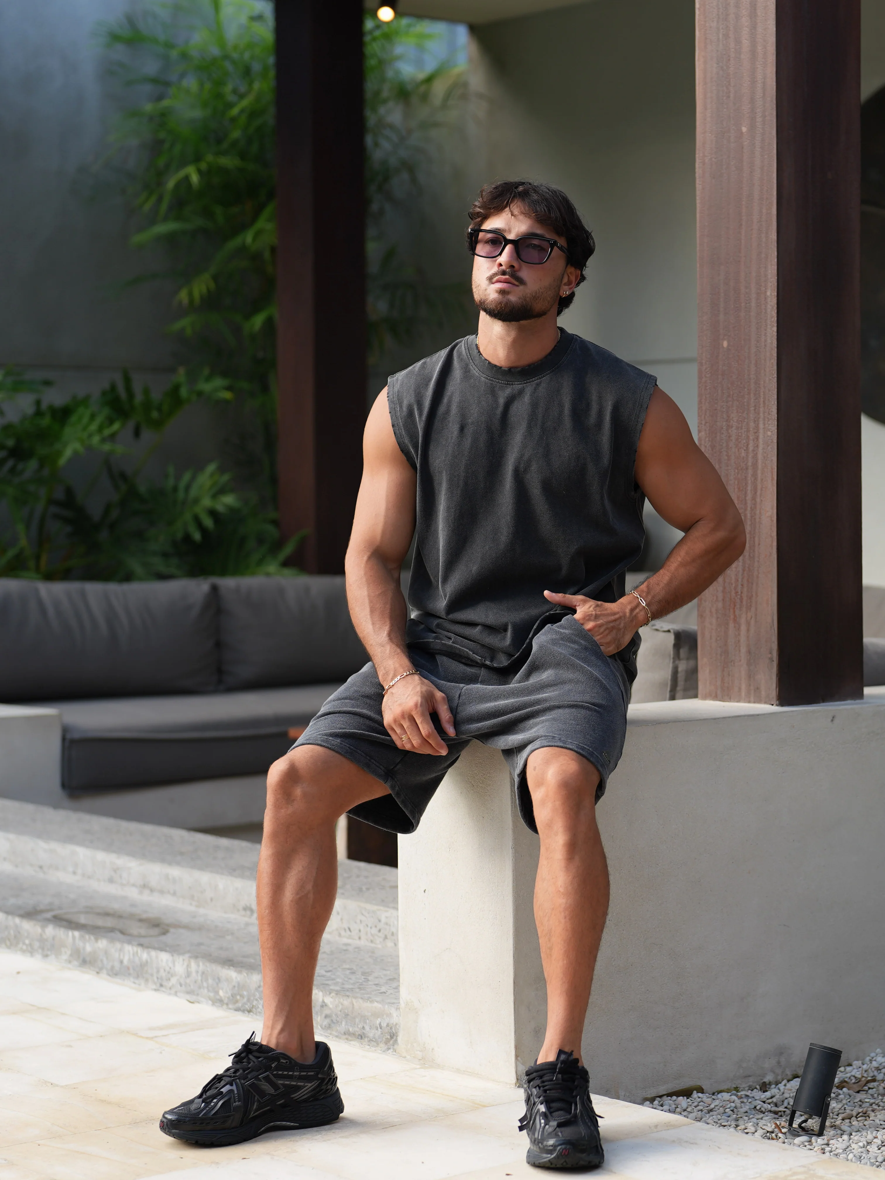 Niro Tank - Washed Black - Image 5